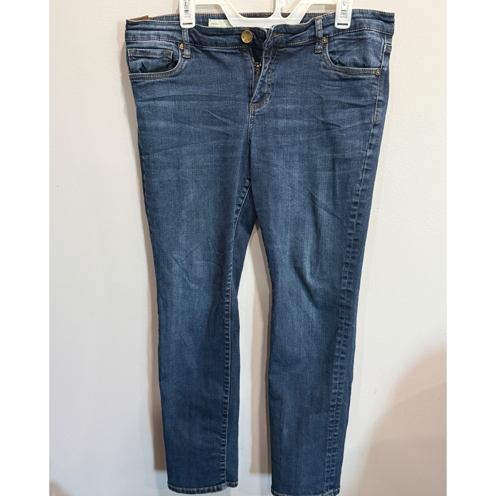 Kut from the Kloth Boyfriend Jeans Dark‎ Wash Blue Denim Size 12 Womens